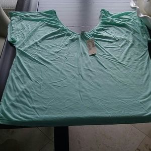 Small, lime green American eagle shirt